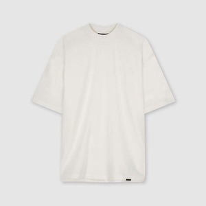 T-shirt blanc à manches courtes pour homme, col rond, coton, coupe classique, jersey décontracté, couleur unie, design simple - Product Image 5