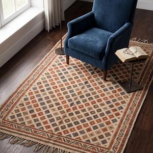 Tapis en laine bouclée tissé à la main de qualité supérieure - Couleur unie, antidérapant, tapis de sol moderne avec franges pour usage domestique et commercial - Product Image 4