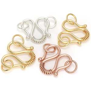 Cierre de Gancho Clásico de Oro Amarillo de 18K de 9mm con Anillas de Salto, Componentes y Accesorios para Joyería - Product Image 3