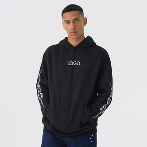 New Oversized Custom Logo Heavyweight Drop Shoulder Sports Casual Hoodies Men Cotton Breathable Quick Dry 100% Cotton Hooded - Product Image 1