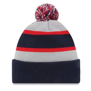 Custom <b>Winter</b> <b>Hats</b> for Ladies Sports <b>Winter</b> <b>Hats</b> for Men Jacquard Beanie Cap with Pom Pom Acrylic Hockey Sports Beanie <b>Hat</b> - Product Image 2