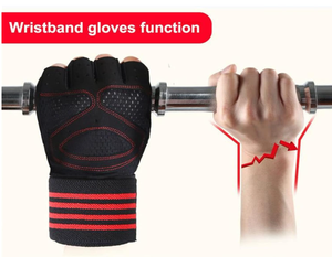 Breathable Half Finger Outdoor Training Gloves Lifting Workout Weightlifting Gym Fitness <b>Dumbbell</b> Unisex Polyester - Product Image 2