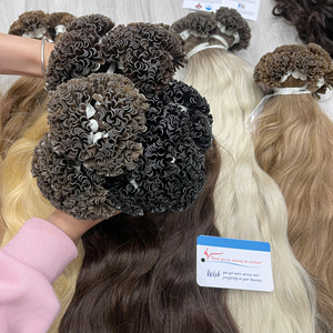 สินค้าขายดี ผมต่อแบบ U Tip เคราตินธรรมชาติ ลอนสวย หลายสี ผมแท้เวียดนาม 100% ไม่พันกัน สวยมาก - Product Image 2