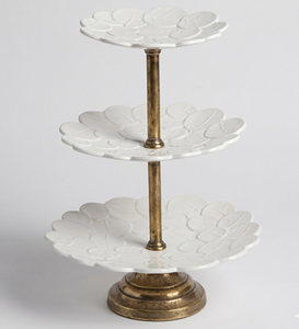 Golden Two-<b>Tier</b> Metal <b>Cake</b> Stand Multi-Layer Dessert Display Reusable Hand Wash Only Cupcake Holder Serving Tray For Parties - Product Image 6