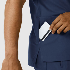 Fashion Hospital Uniform Nurse Beauty Dental Salon Work <b>Clothes</b> Custom Logo Stretch Medical <b>Scrubs</b> Set For Men And Women - Product Image 5