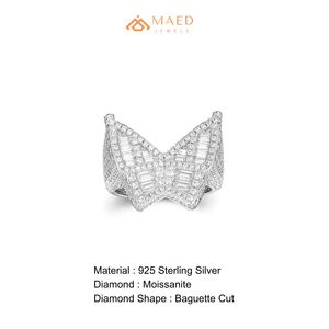 Moissanite <b>Ring</b> <b>Mens</b> Crown Signet <b>Ring</b> Baguette Stone Statement Jewelry Luxury Gift <b>for</b> Him Premium Finish Style Fit - Product Image 6