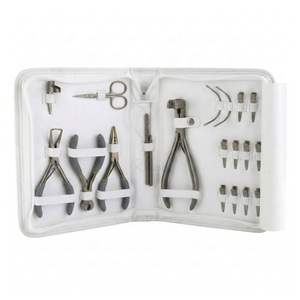 Kit Profesional de Herramientas para Extensiones de Cabello de Bronce, Alicates de Micro Anclaje de Acero Inoxidable, Accesorios de Salón, OEM Personalizado - Product Image 6