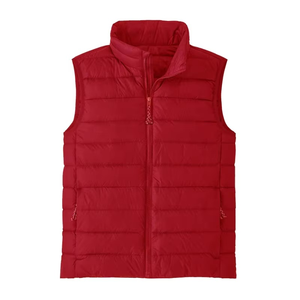 เสื้อกั๊กพัฟฟ์ดีไซน์เองสำหรับฤดูหนาว ไนลอนบุใยกันลม สไตล์ลำลองสำหรับอากาศหนาว เสื้อแจ็คเก็ตผู้ชายแบบไม่มีแขน - Product Image 1