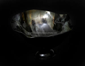 Ensemble de bols de service en corne naturelle d'agate de marque de haute qualité bols de rasage ronds polis fabriqués à la main pour la maison hôtel Restaurant Koi - Product Image 6