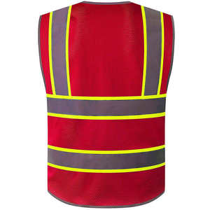Gilet de sécurité réfléchissant personnalisé avec logo, gilet de travail de construction, gilet réfléchissant haute visibilité, fabrication de gilets réfléchissants - Product Image 4