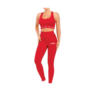 Conjunto de Yoga de Alta Visibilidad para Mujer, Top en Tendencia, Nueva Llegada, Transpirable, Ligero, 2 Piezas, Sin Mangas, Cintura Elástica, con Logotipo Personalizado - Product Image 3