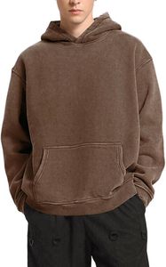 Sudadera con Capucha Vintage de Invierno para Hombre, Premium, Gruesa, de Algodón y Felpa, Estilo Oversize - Product Image 3