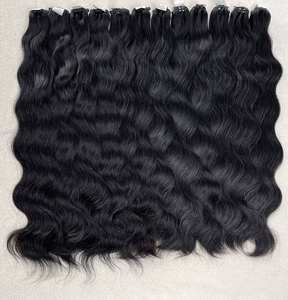 Extensiones de Cabello Humano Natural Ondulado, 100% Natural, Cutícula Alineada, Cabello Virgen Vietnamita Sin Procesar - Product Image 4