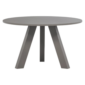 Mesa de Comedor Redonda Europea de Madera Maciza, Diseño Moderno, Acabado Negro, Muebles Duraderos para Restaurante, Uso Comercial - Product Image 4