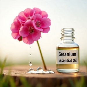 Aromaaz International, Aceite Esencial de Geranio Puro de 10 ml, Certificado por GMP, Set de Regalo, Hidratante, Revitalizador de Piel, al por Mayor - Product Image 1