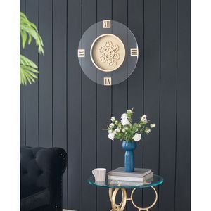 นาฬิกาแขวนผนังทรงกลมขนาด 23.5 นิ้ว พร้อมดีไซน์ตัวเลขโรมันแบบเคลื่อนไหวได้ - Product Image 6