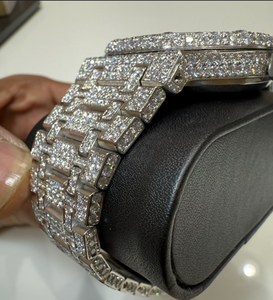 Best Quality Luxury Full Iced Moissanite <b>Diamond</b> <b>Watch</b> for Parties Weddings and Fashion Shows from India - Product Image 3