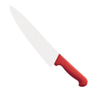 Couteaux de chef en acier inoxydable de 300 mm avec manche rouge, outils de cuisine professionnels pour une découpe précise des légumes et la préparation de la viande - Product Image 3