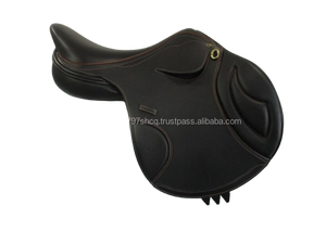 Selle d'équitation anglaise en cuir de qualité supérieure, faite à la main, douce, confortable, durable, ajustement équilibré, équipement d'équitation - Product Image 2