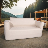 Fauteuil de plage double gonflable moderne personnalisable avec pompe électrique, canapé gonflable d'extérieur pliable pour hôpital