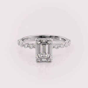 Anillo de Compromiso de Moissanita con Diseño Único para Joyería de Boda y Regalos Románticos para Pedida de Mano, Disponible a un Precio Competitivo - Product Image 2