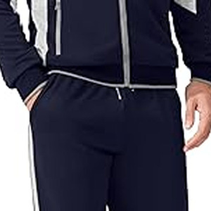Survêtements pour hommes, ensembles 2 pièces, sweats à capuche pour hommes, survêtements à manches longues, survêtements de sport à fermeture éclair intégrale, téléchargés par Dress Sports - Product Image 3