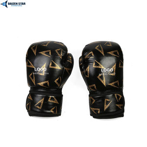 Gants de boxe unisexes en PU pour l'entraînement, gants de sparring à absorption des chocs pour la boxe, le kickboxing et le MMA - Product Image 4
