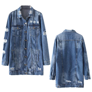 Veste en jean premium pour femme, style Y2K, chic, oversize, courte, vintage, légère, respirante, avec ceinture et boutons, tendance - Product Image 1