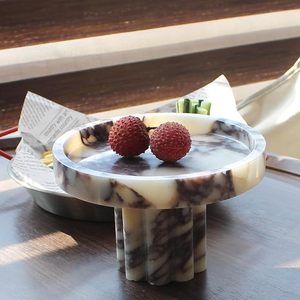 <b>Cheap</b> Marble Decorative Tray for <b>Candles</b>, Reed Diffusers, Plants and Modern Living Room Home Decor By AALIYAN IMPEX - Product Image 2