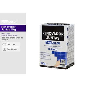 Criscolor Renovador Juntas 1Kg Blanco Para Azulejos - Product Image 1