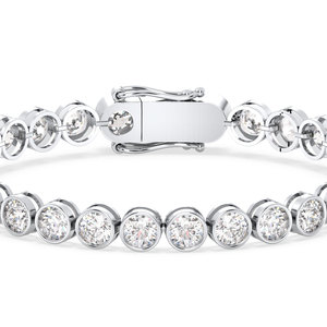REYES – Bracelets de Tennis en argent Sterling 925 de haute qualité, 12.1 carats, Moissanite, pour femmes, cadeau de mariage de luxe, bijoux fins - Product Image 4