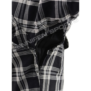 Camisa de Franela a Cuadros para Hombre, Estilo Deportivo, Manga Larga, Corte Regular, con Botones, Forro de Aramida, Resistente al Viento, a la Abrasión y Transpirable - Product Image 4