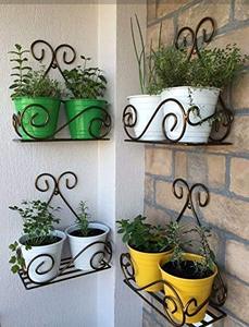 Metal Planter <b>Stand</b> || Flower <b>Pot</b> <b>Stand</b> for Railing Planters || Plant <b>Stand</b> Indoor Hanging <b>Pot</b>|Rust resistant hanging planter - Product Image 6