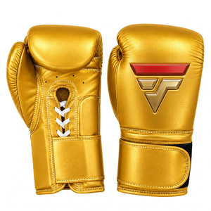 Custom New Navy Blue Gloves Muay Thai Kickboxing Fight Adjustable <b>Velcro</b> Closure Padded Hand Protection Workout Equipment 2026 - Product Image 2