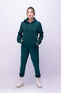 Sudadera con Capucha 100% Algodón para Mujer, Otoño Invierno, Personalizable, con Forro Polar y Logotipo en la Parte Delantera - Product Image 4