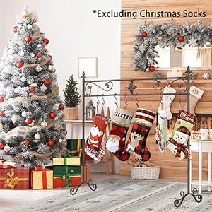 Minimalist Iron <b>Stocking</b> <b>Holder</b> Christmas Mantel Hook Modern Holiday Decoration feltsocks - Product Image 2