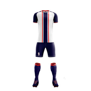 Maillots de football personnalisés pour adultes et enfants, ensemble short et maillot respirant à séchage rapide, équipement de football par sublimation - Product Image 1