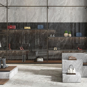 Carreaux de sol en porcelaine ACCENTS de haute qualité 120x180cm avec finition brillante premium et une épaisseur robuste de 9mm pour un salon élégant - Product Image 1