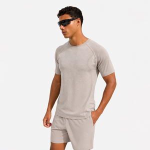 Conjunto de Moda Masculina Verano 2026 al por Mayor, Conjunto Casual de Camiseta y Pantalones, Estilo Hip Hop, Tallas Grandes, Ropa Deportiva Tejida - Product Image 1