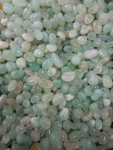 ก้อนกรวดโอนิกซ์สีเขียวมะกอกน้ำตาล-เขียวหินขัดแบบมันวาวสูงการตกแต่งภายในบ้านประเภทคริสตัล - Product Image 4