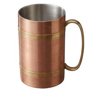 Mug en cuivre, verre à boire en métal de taille moyenne, très vendu, pour glace pilée, usage quotidien, tasse Julep pour la maison - Product Image 2