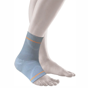 Blue Gray 3D Woven Ankle Sleeve Arch Strap <b>Foot</b> Stabilizer Cushioned Textile Flexible Running Mobility Supports - Product Image 2