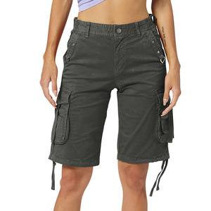 Workwear <b>Utility</b> Cargo Shorts Regular Fit Multi Pocket Women's Everyday Casual Wear Canvas Quick Dry Breathable High Waist - Product Image 5