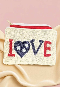 Classic Beaded Embroidery Coin Pouch for Daily Use Full Handmade Custom Design Mixed Colors Digital Printing - Product Image 2