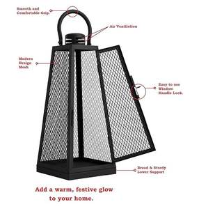 Lanterne de camping vintage en métal à suspendre, lampe de tente portable, lanterne décorative en forme de bougie pour mariage, fête, maison, jardin à prix réduit - Product Image 5