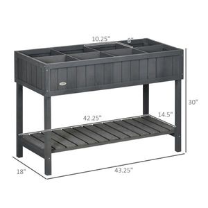 Raised Garden <b>Bed</b> with Sheds & <b>Storage</b> <b>Single</b> Piece - Product Image 2