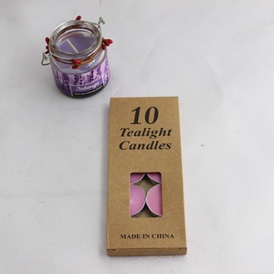 Velas de té sin humo TOOWIN en tazas redondas de aluminio, empaquetadas en una caja de papel kraft, adecuadas para decoración. - Product Image 4