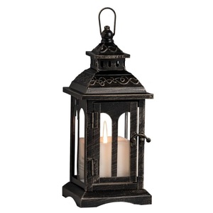 Classical Handmade Portable Durable Standard Metal &Glass Candle <b>Lantern</b> With Matt <b>Black</b> Finished Candle <b>Lantern</b> for Home - Product Image 2