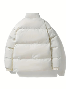 2025 Brand New High Quality Custom Made Spring Men's Stand Bubble <b>Jacket</b> Puffer Coat Lightweight Zipper Front Logo High Street - Product Image 2