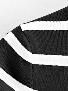 T-shirts et débardeurs d'été personnalisés pour femmes, à rayures, 100 % coton, à manches courtes, coupe courte, respirants, vente en gros, faible MOQ - Product Image 5